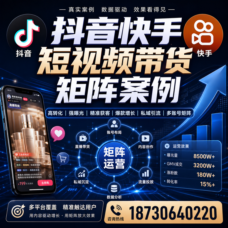白杨短视频带货团队多平台矩阵自动分发案例
